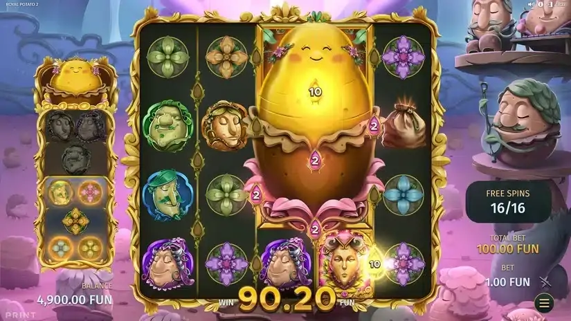 Royal Potato 2 slot screenshot 
