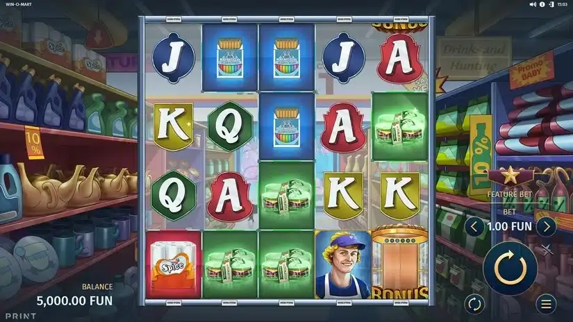 Win-O-Mart slot screenshot 