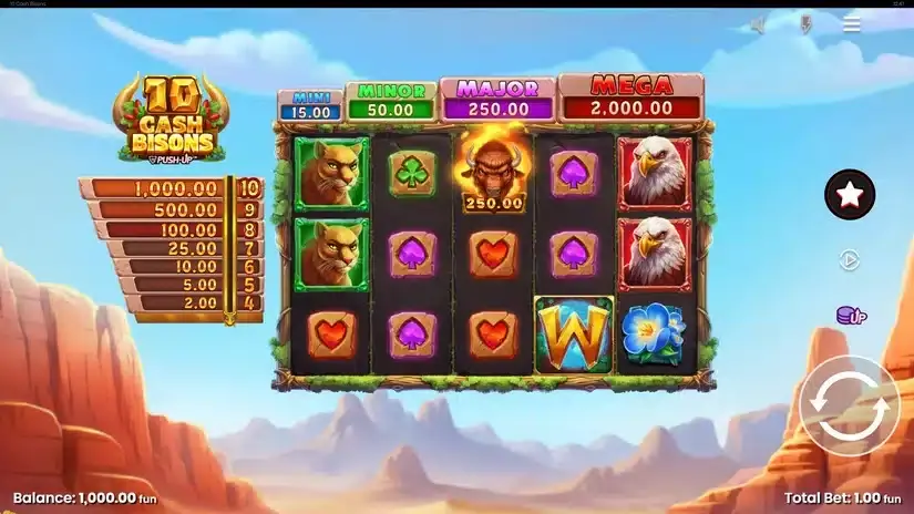 10 Cash Bisons slot screenshot 
