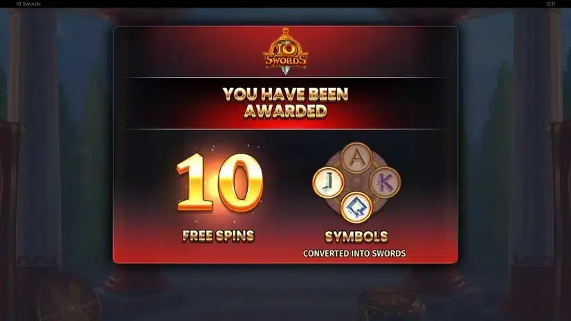 10 Swords slot screenshot 3