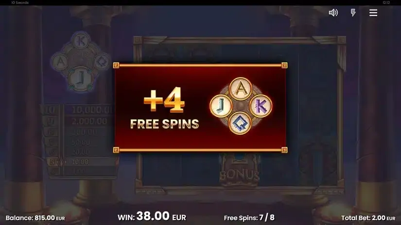 10 Swords slot screenshot 4