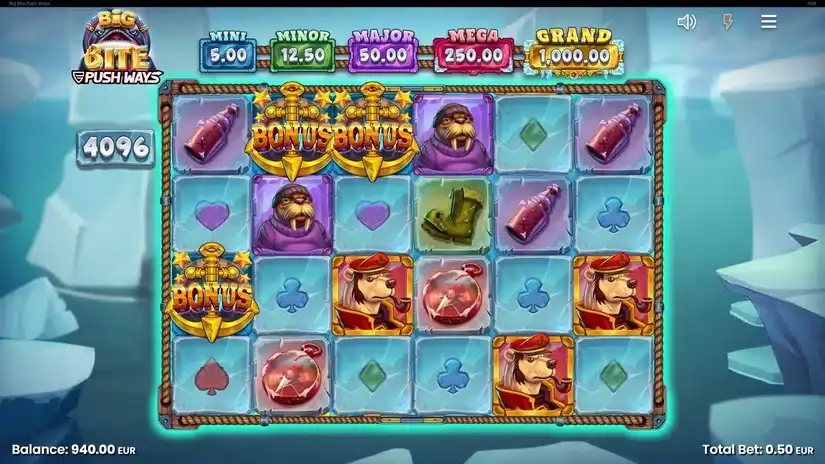 Big Bite Push Ways slot screenshot 2