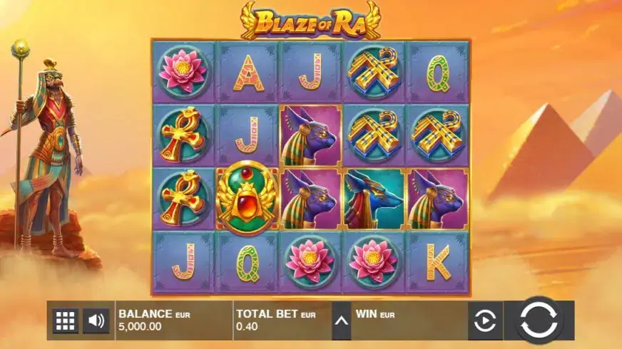 Blaze Of Ra slot screenshot 1