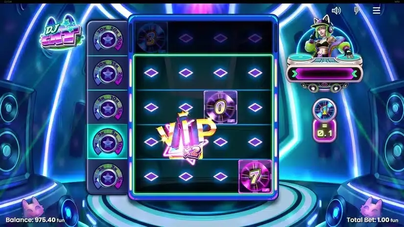 DJ Cat slot screenshot 