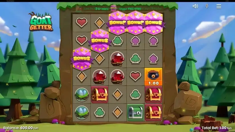 Goat Getter slot screenshot 2