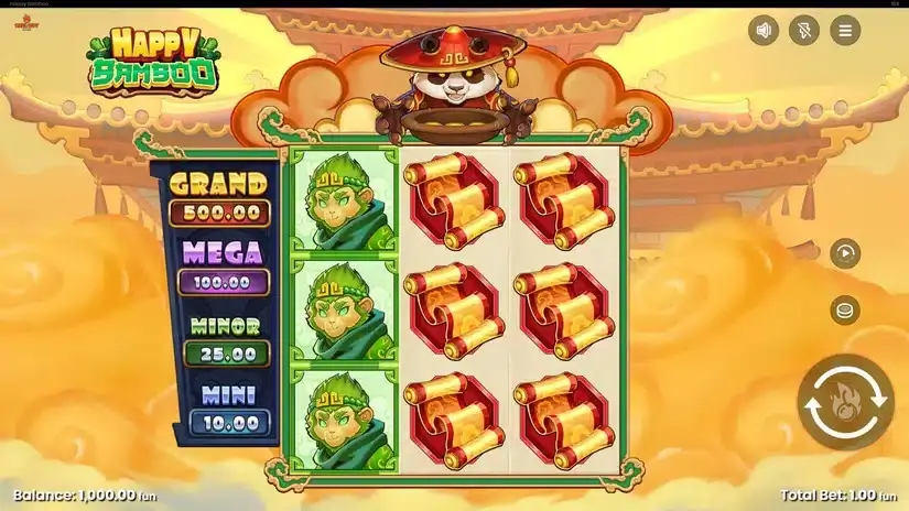 Happy Bamboo slot screenshot 