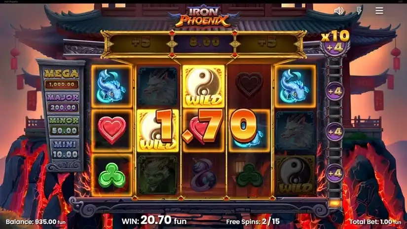 Iron Phoenix slot screenshot 4