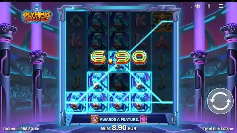 Olympus Unleashed slot screenshot 3
