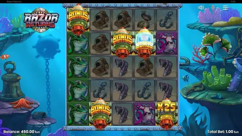 Razor Returns slot screenshot 2