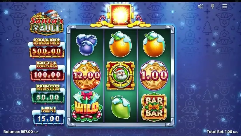 Santa’s Vault slot screenshot 2