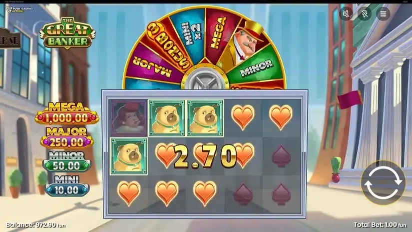 The Great Banker slot screenshot 2
