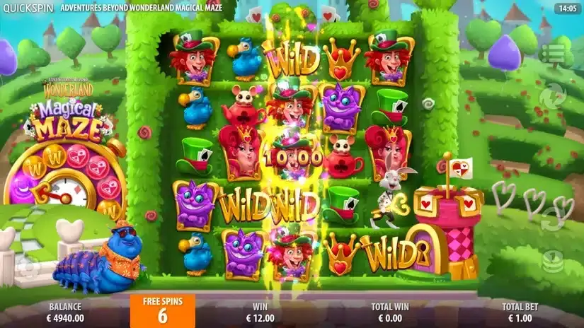Adventures Beyond Wonderland Magical Maze slot screenshot 
