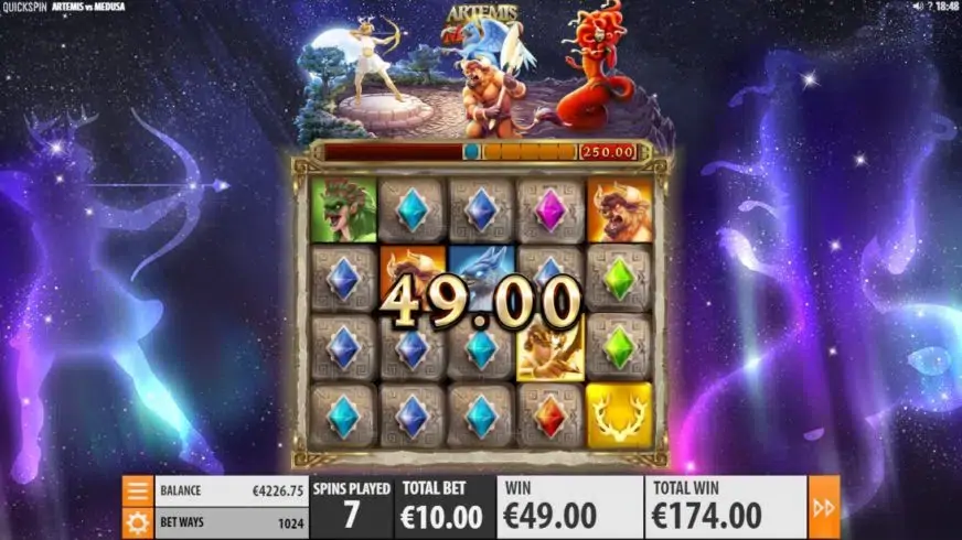 Artemis vs Medusa slot screenshot 4
