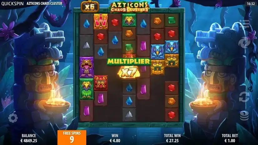 Azticons Chaos Clusters slot screenshot 5