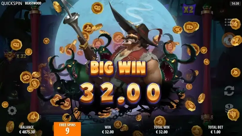 Beastwood slot screenshot 