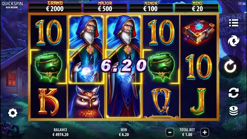 Blue Wizard slot screenshot 3