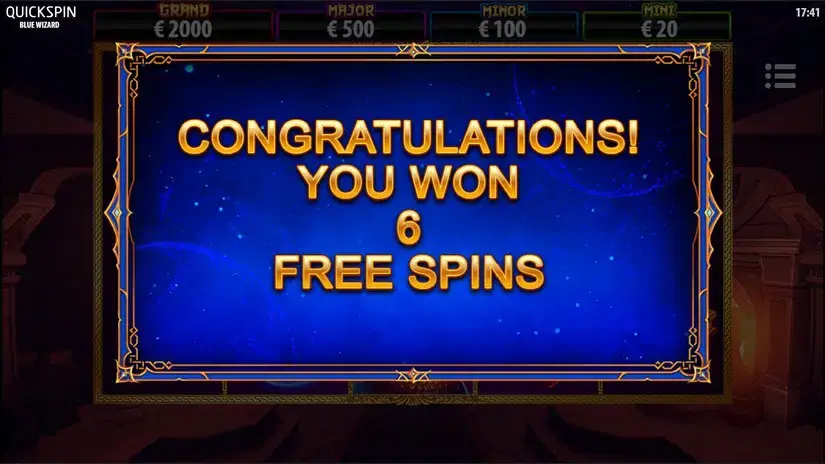 Blue Wizard slot screenshot 4