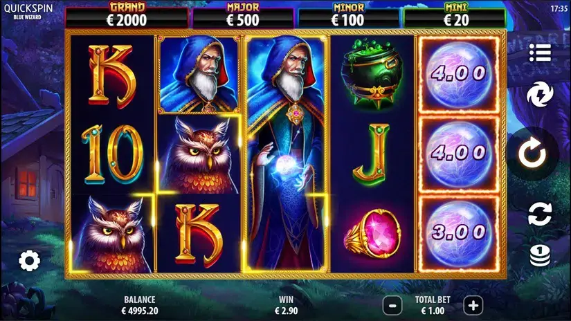 Blue Wizard slot screenshot 2