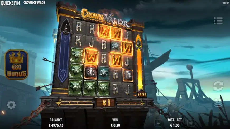 Crown of Valor slot screenshot 2