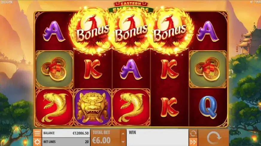 Eastern Emeralds slot screenshot 