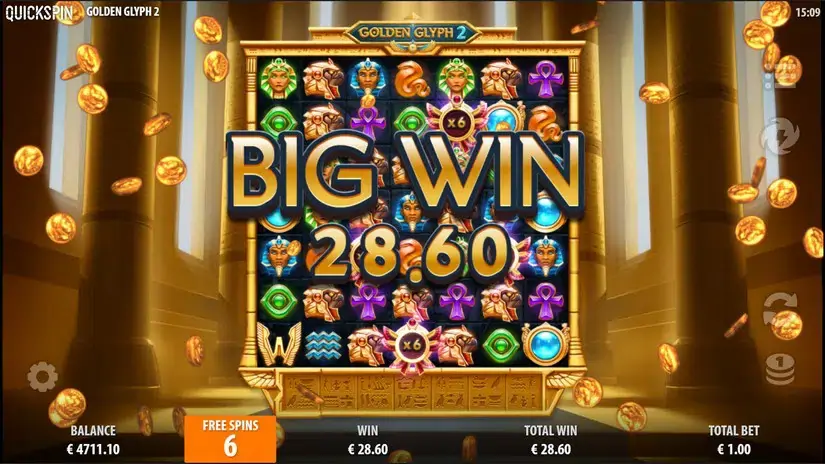 Golden Glyph 2 slot screenshot 5