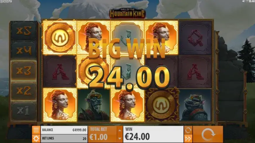 Hall of the Mountain King slot screenshot 2