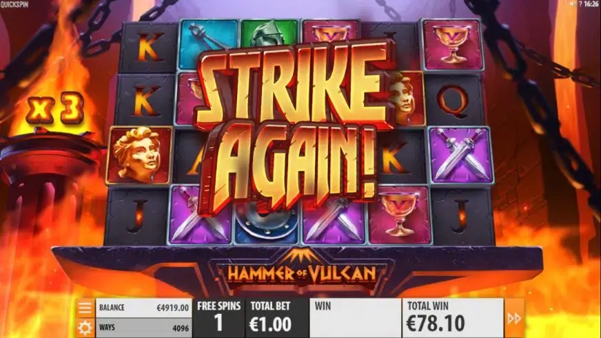 Hammer of Vulcan slot screenshot 5