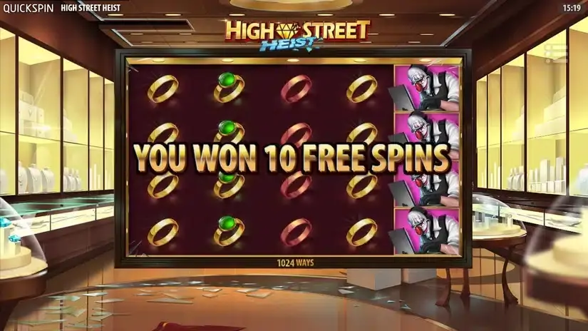 High Street Heist slot screenshot 4