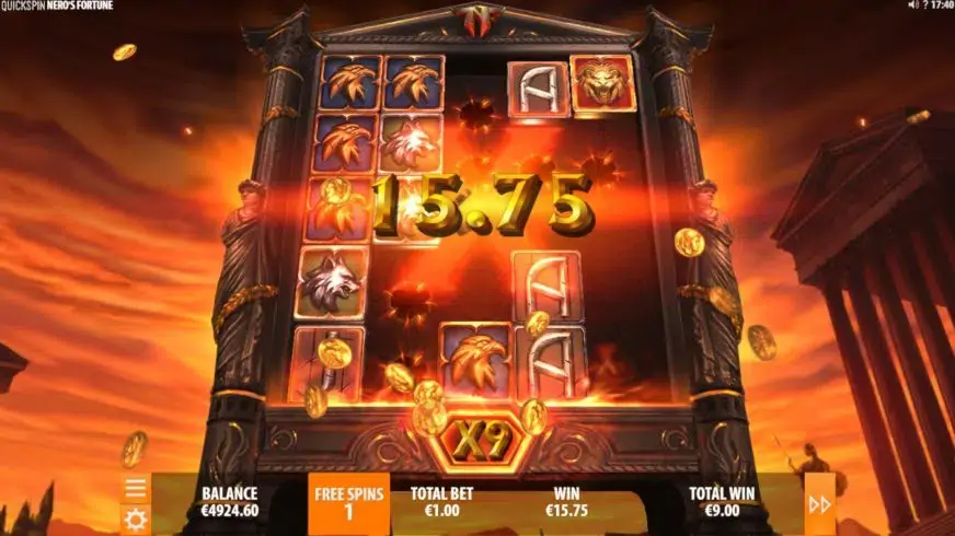 Nero’s Fortune slot screenshot 5