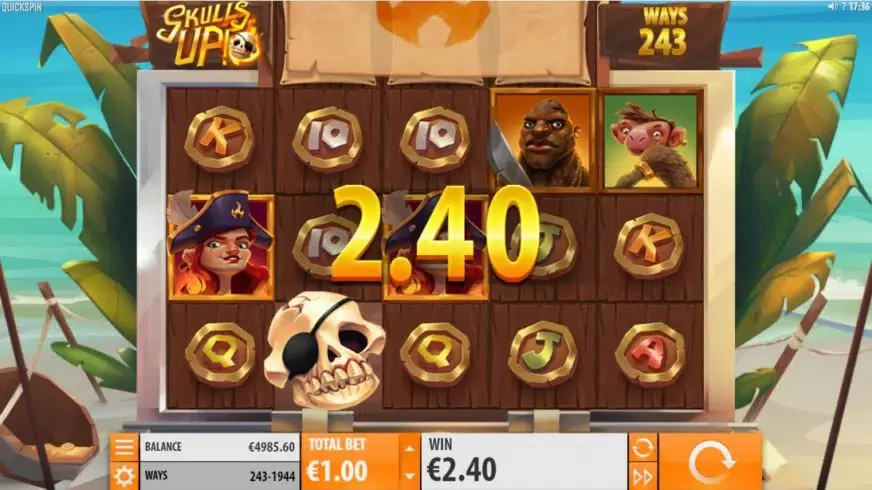 Skulls UP! slot screenshot 2