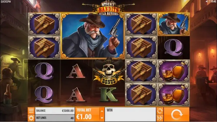 Sticky Bandits: Wild Return slot screenshot 1