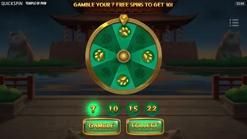 Temple of Paw slot screenshot 4