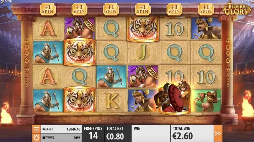 Tiger’s Glory slot screenshot 1
