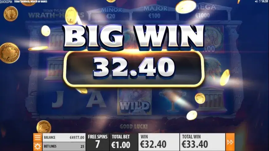 Titan Thunder: Wrath of Hades slot screenshot 3