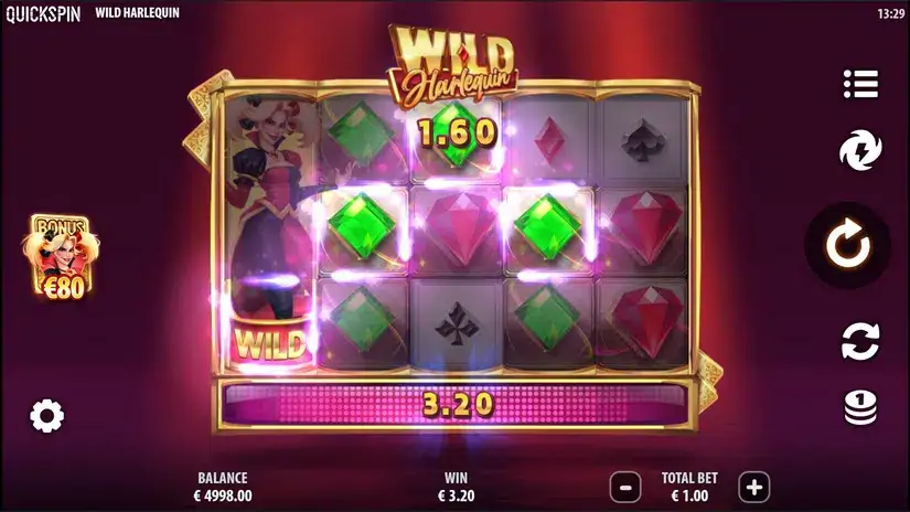 Wild Harlequin slot screenshot 2