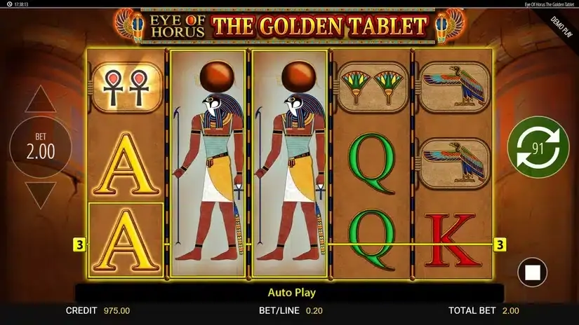 Eye of Horus: The Golden Tablet slot screenshot 2