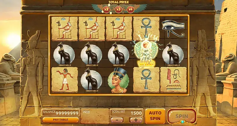 Mysteries of Egypt slot screenshot 1