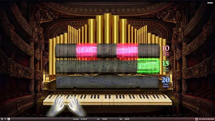 The Secret of the Opera slot screenshot 
