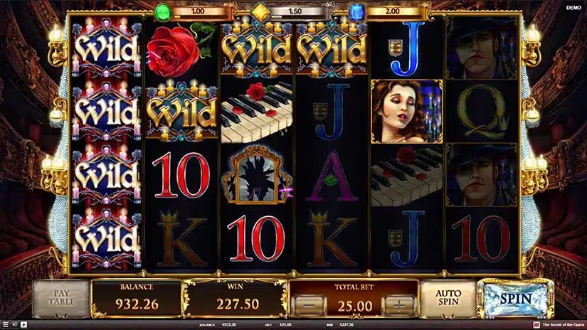 The Secret of the Opera slot screenshot 4