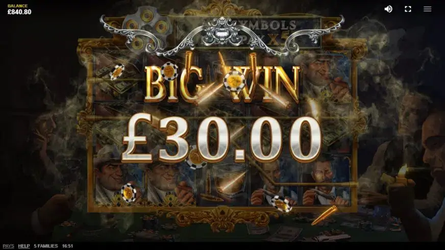 5 Families slot screenshot 