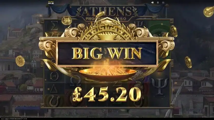 Athens MegaWays slot screenshot 3