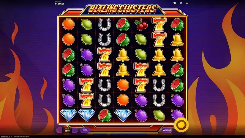 Blazing Clusters slot screenshot 