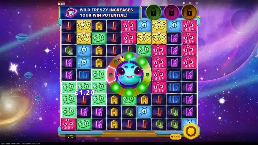 Blobsters Clusterbuster slot screenshot 