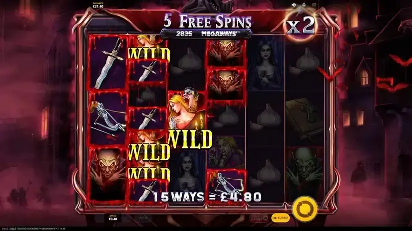 Blood Suckers Megaways slot screenshot 
