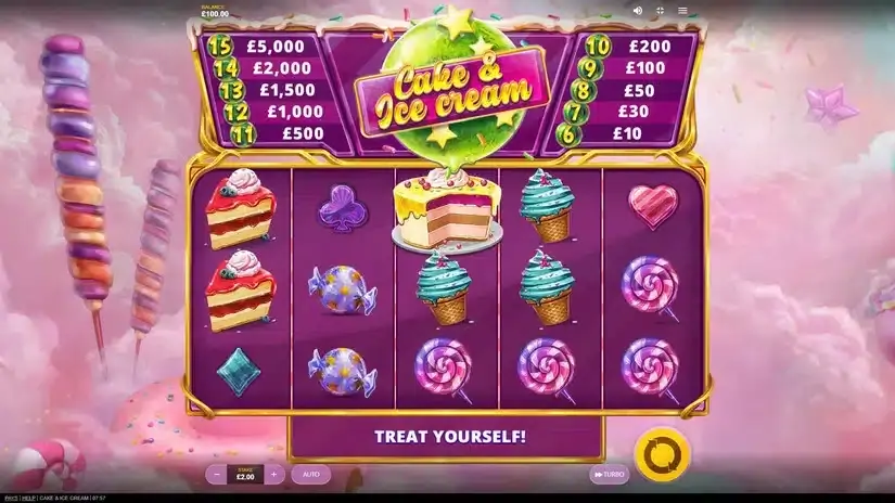 Cake & Ice Cream slot screenshot 