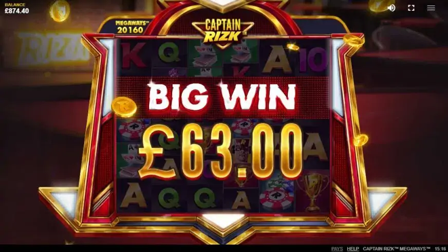 Captain Rizk Megaways slot screenshot