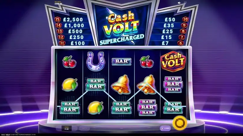 Cash Volt Supercharged slot screenshot 3