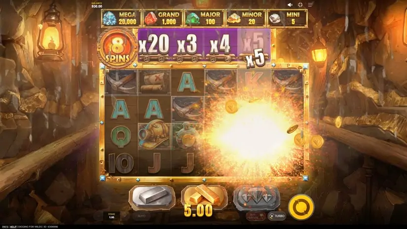 Digging for Wilds slot screenshot 4