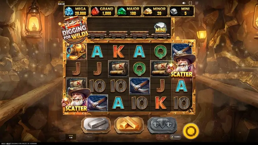 Digging for Wilds slot screenshot 2