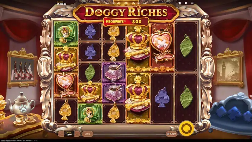 Doggy Riches Megaways slot screenshot 